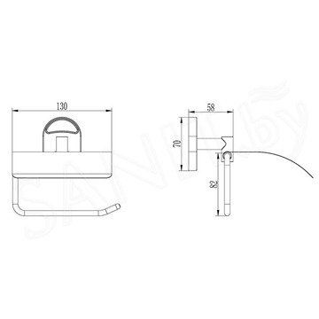 Держатель для туалетной бумаги Ledeme L1903