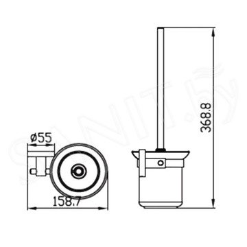 Ершик для унитаза Kaiser KH-4106