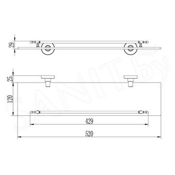 Полка Ledeme L1707