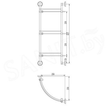 Полка Ledeme L3307-3