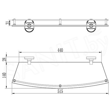 Полка Ledeme L1920-1