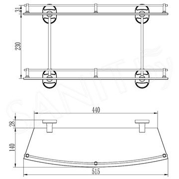 Полка Ledeme L1920-2