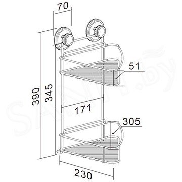 Полка Ledeme L3728-2
