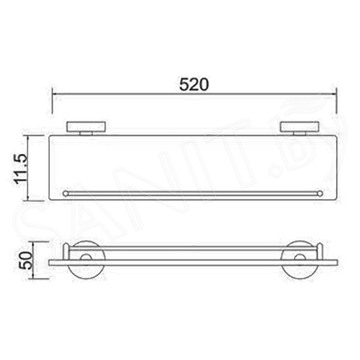 Полка Ledeme L71707