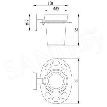 Стакан Ledeme L1706