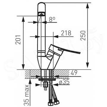 Смеситель для кухонной мойки Ferro Deco BDC4A