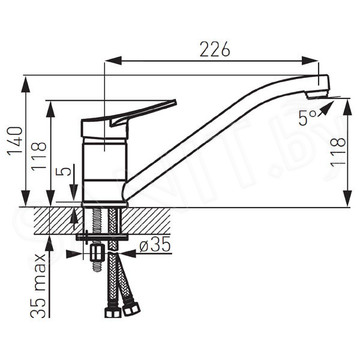 Смеситель для кухонной мойки Ferro Deco BDC4