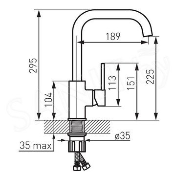 Смеситель для кухонной мойки Ferro Freya BFR42B / BFR42S