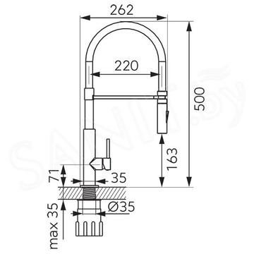 Смеситель для кухонной мойки Ferro Libretto BLE4B