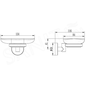 Мыльница Ledeme L1702