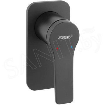 Смеситель скрытого монтажа Ferro Stratos Black BSC7PABL (1 функция)