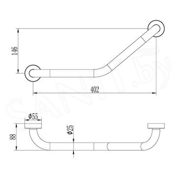 Поручень Ledeme L3517