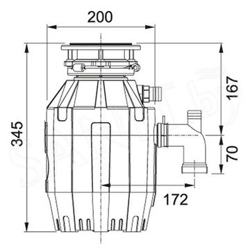 Измельчитель пищевых отходов Franke Turbo Elite TE-50 134.0535.229