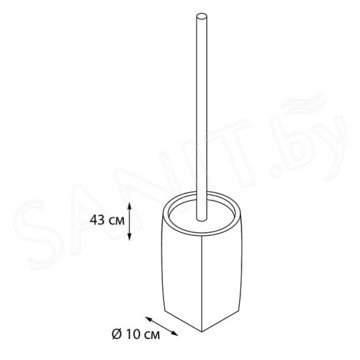 Ершик для унитаза Fixsen Balk FX-270-5