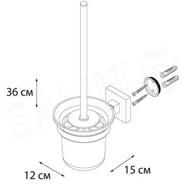 Ершик для унитаза Fixsen Metra FX-11113