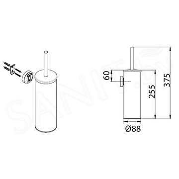 Ершик для унитаза Fixsen Hotel FX-31013