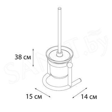 Ершик для унитаза Fixsen FX-403