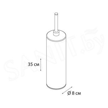 Ершик для унитаза Fixsen FX-442