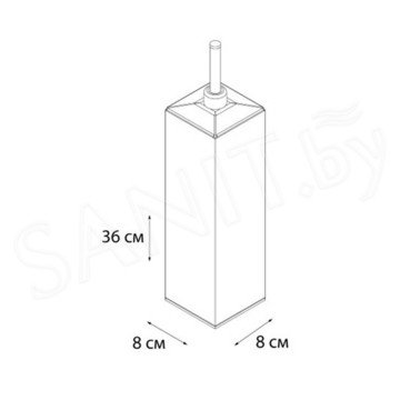 Ершик для унитаза Fixsen Kvadro FX-446