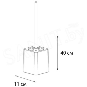Ершик для унитаза Fixsen Twist 1569A-5
