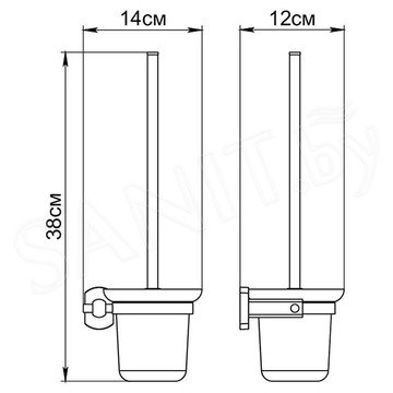 Ершик для унитаза Fixsen Coral GR-7013