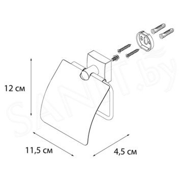 Держатель для туалетной бумаги Fixsen Kvadro FX-61310