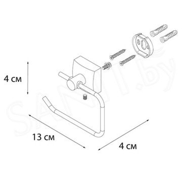 Держатель для туалетной бумаги Fixsen Kvadro FX-61310A