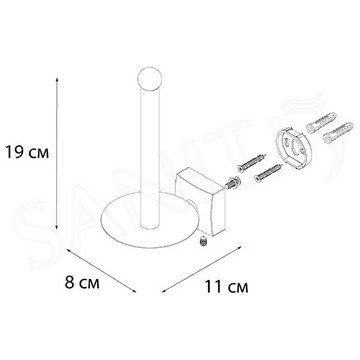 Держатель для туалетной бумаги Fixsen Kvadro FX-61310B