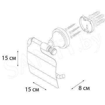 Держатель для туалетной бумаги Fixsen Crystal SF-35010