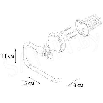 Держатель для туалетной бумаги Fixsen Crystal SF-35010A