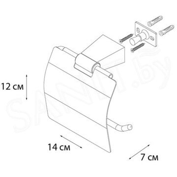 Держатель для туалетной бумаги Fixsen Trend FX-97810