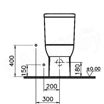 Напольный унитаз Vitra S20 9800B003-7204 (сиденье Soft Close)