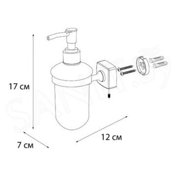 Дозатор для моющих средств Fixsen Kvadro FX-61312