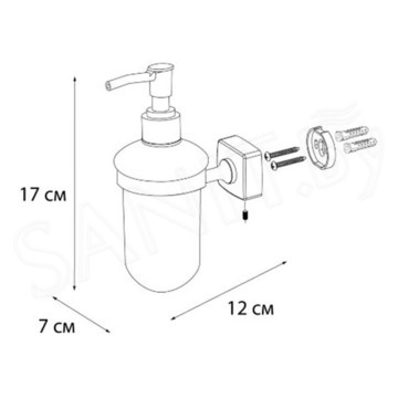 Дозатор для моющих средств Fixsen Kvadro FX-61312