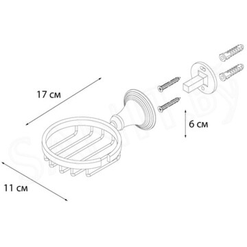 Мыльница Fixsen Luksor FX-71609B