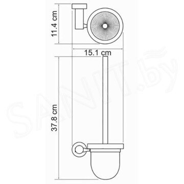 Ершик для унитаза Wasserkraft Donau K-9427