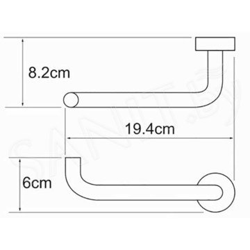 Держатель для туалетной бумаги Wasserkraft Donau K-9496