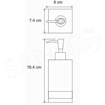 Дозатор для моющих средств Wasserkraft Inn K-4399