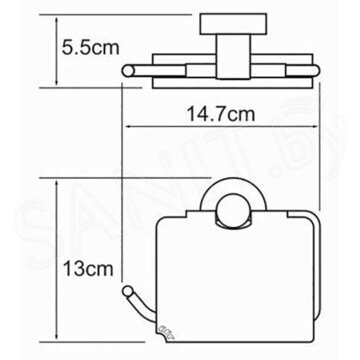 Держатель для туалетной бумаги Wasserkraft Isen K-4025