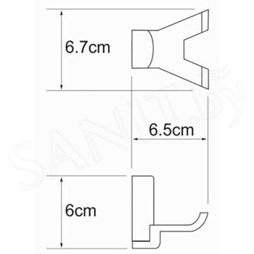 Крючок Wasserkraft Leine K-5023D