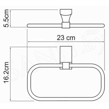Держатель для полотенец Wasserkraft Leine K-5060