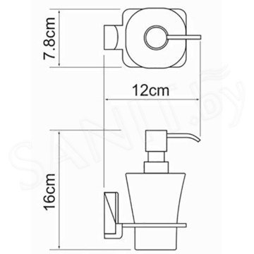 Дозатор для моющих средств Wasserkraft Leine K-5099