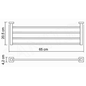Полка для полотенец WasserKraft Lippe K-6511