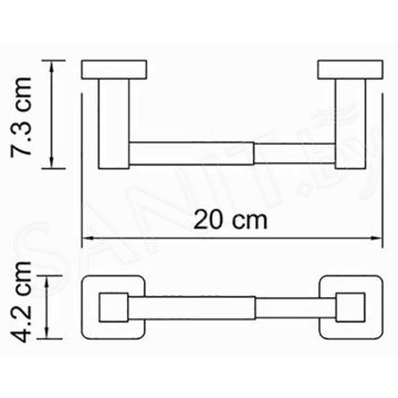 Держатель для туалетной бумаги Wasserkraft Lippe K-6522