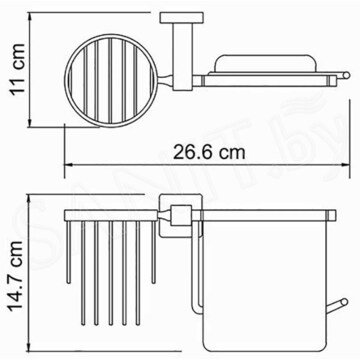 Держатель для туалетной бумаги Wasserkraft Lippe K-6559