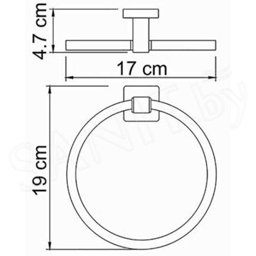 Держатель для полотенец Wasserkraft Lippe K-6560