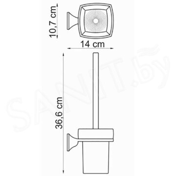 Ершик для унитаза Wasserkraft Wern K-2527