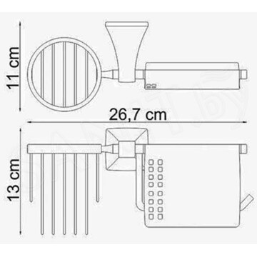 Держатель для туалетной бумаги Wasserkraft Wern K-2559