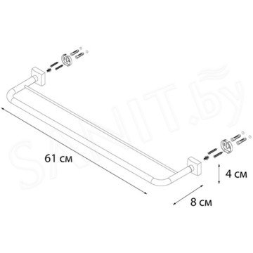 Держатель для полотенец Fixsen Kvadro FX-61302