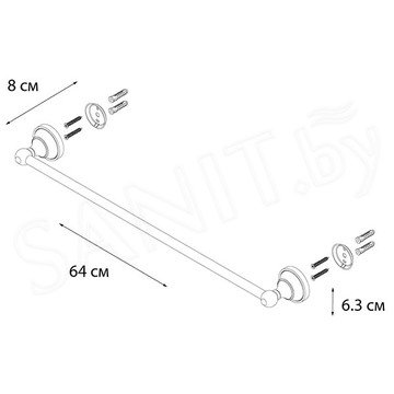 Держатель для полотенец Fixsen Bogema FX-78501